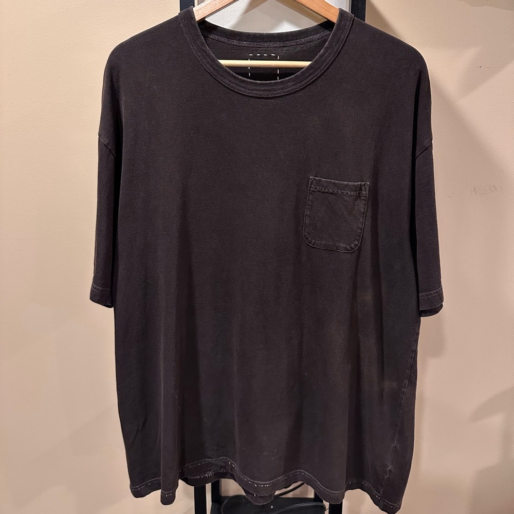 Visvim Jumbo Amplus Brown Pocket Short Sleeve T-Shirt